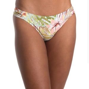 Roxy Split Hip Mid Rise Bikini Bottom